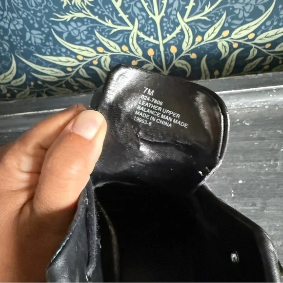 Vintage Black Leather Lace Up Ankle Boots - Picture 8 of 13